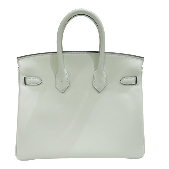 HERMES Hermes Birkin 25 Handbag Vert Fizz Silver Hardware Swift B Stamp C71 W... - Picture 2 of 16
